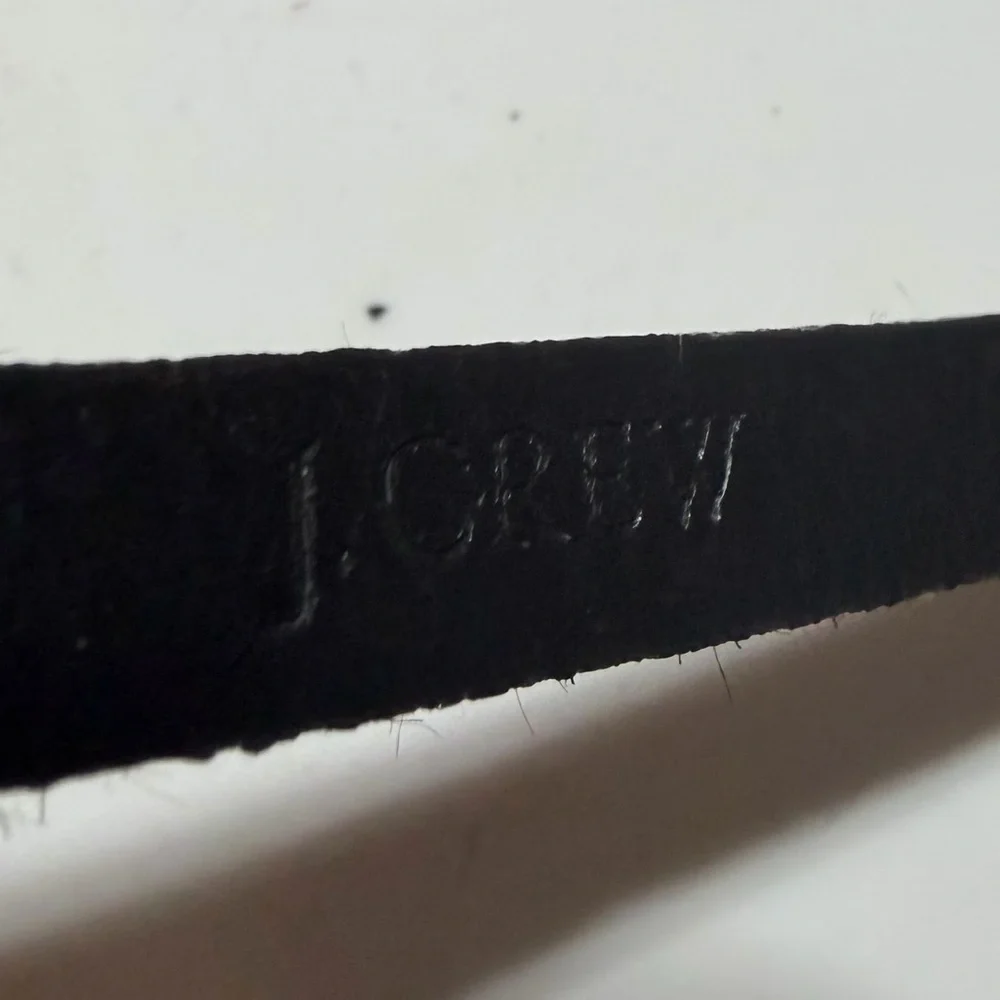 J. Crew Leopard Print Calf Hair Skinny Belt Size Medium - Picture 8 of 8